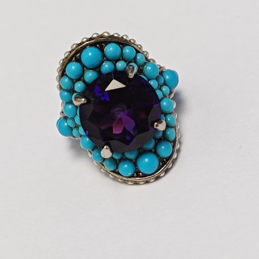 Metal Blue Ring HK 13