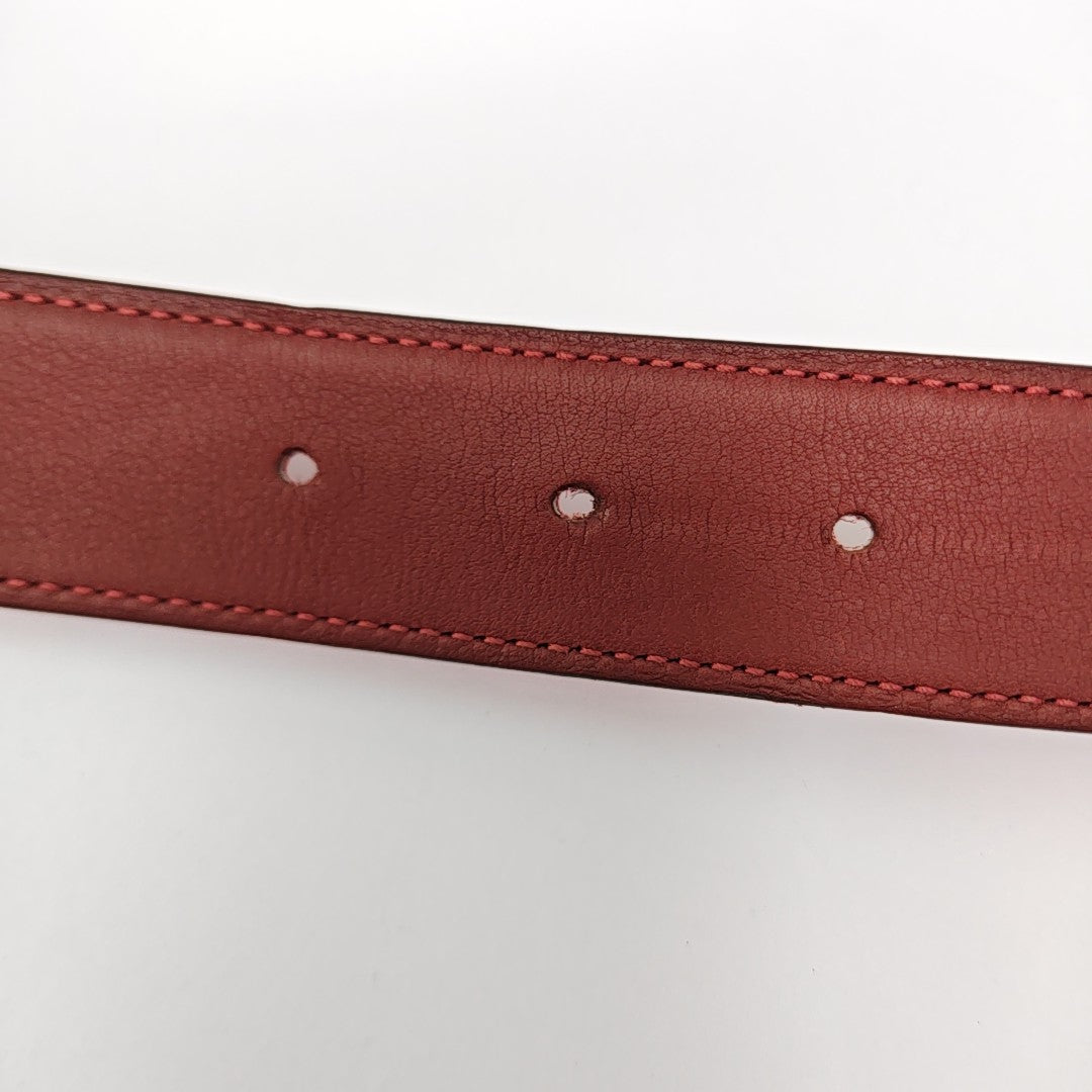 Leather Belt Red