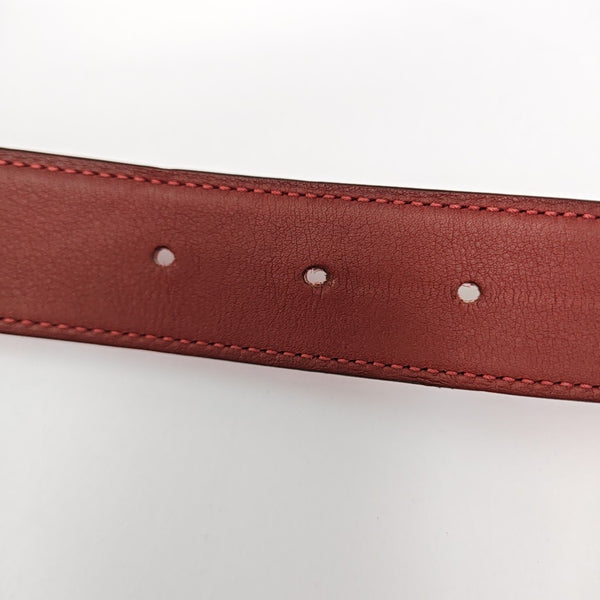 Leather Belt Red