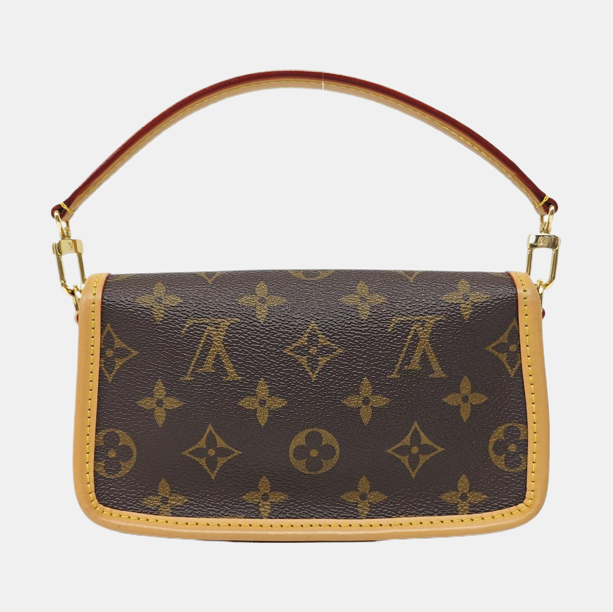 DIANE Nano Monogram Coated Canvas Brown
