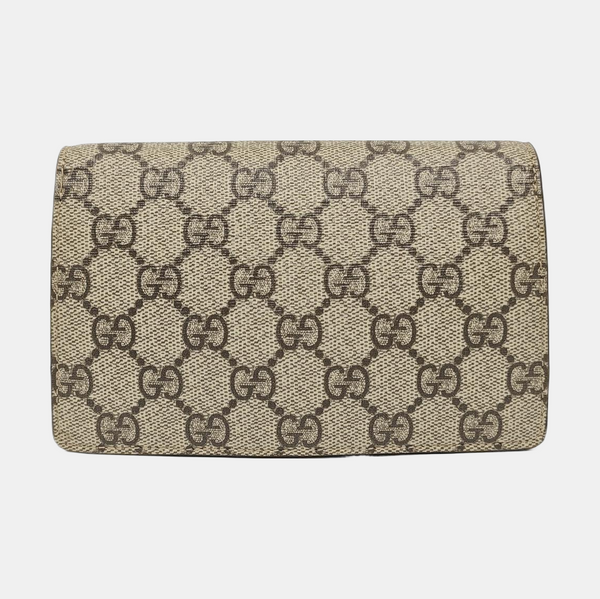 Dionysus Super Mini Monogram Coated Canvas Beige