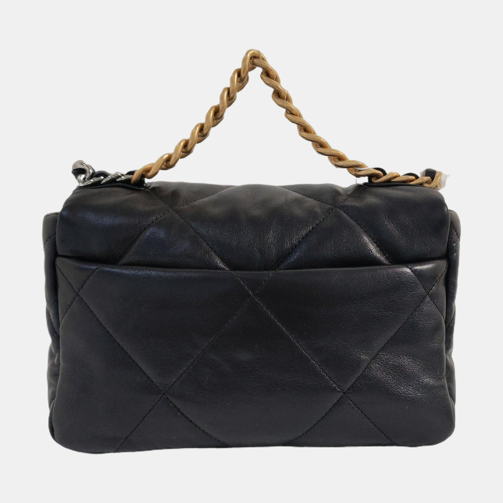 CHANEL 19 Small Quilted Lambskin Black