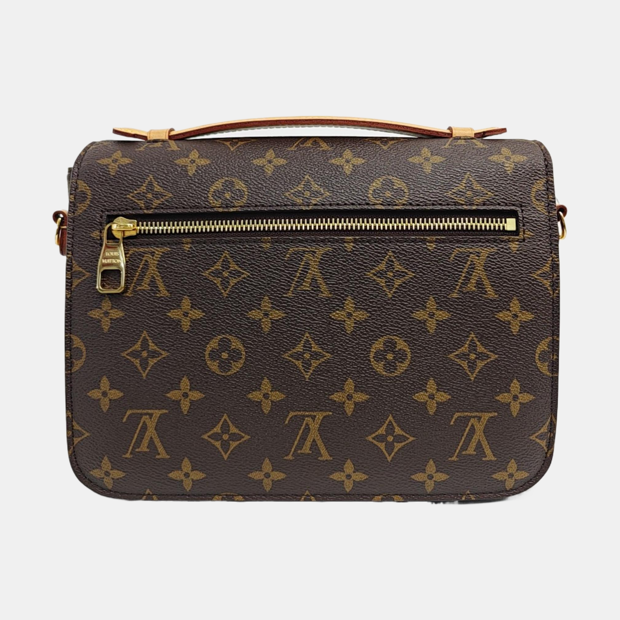 MÉTIS MM Monogram Coated Canvas Brown