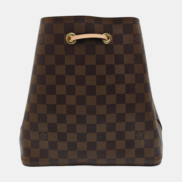 NÉONOÉ MM Damier Ebene Coated Canvas Brown