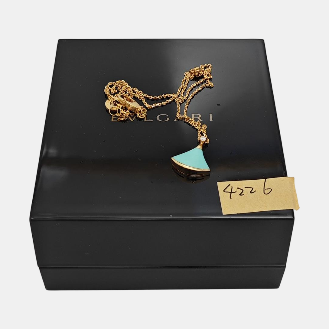 DIVAS' DREAM 18k Rose Gold Blue Necklace
