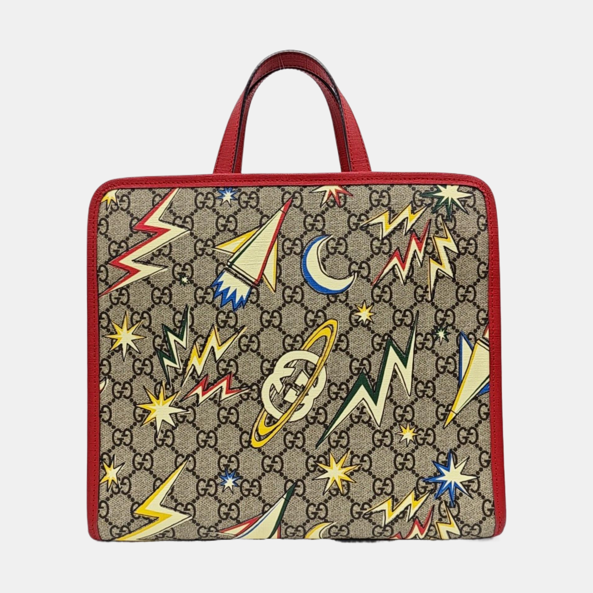 Children’s GG Bucket Monogram Coated Canvas Beige