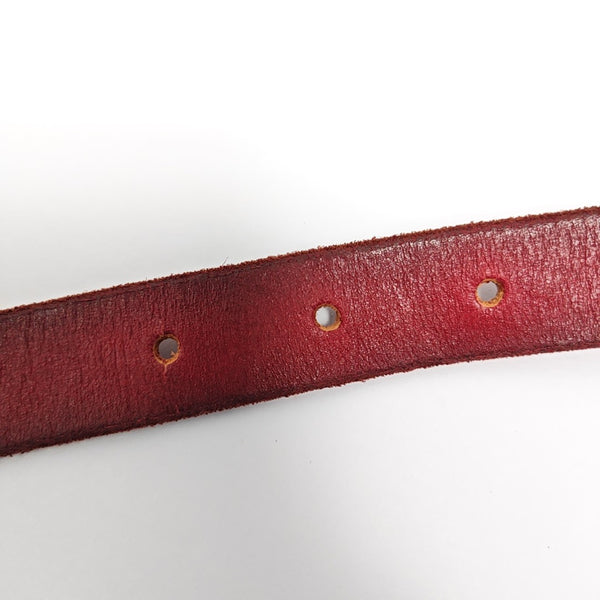 Leather Belt Red