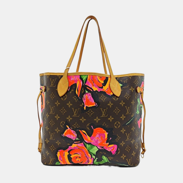 NEVERFULL MM Monogram Coated Canvas Brown