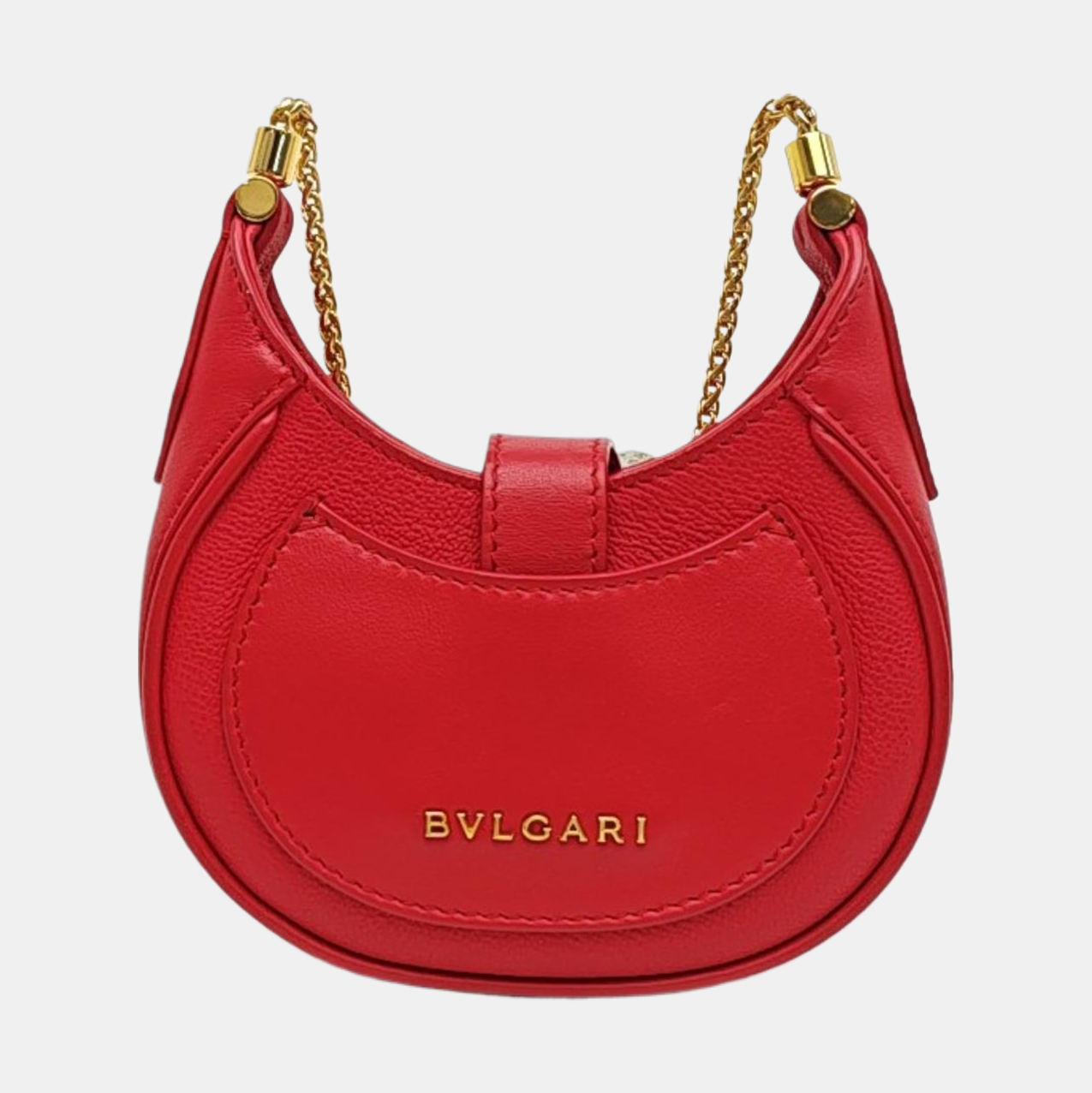 SERPENTI ELLIPSE Mini Calfskin Red