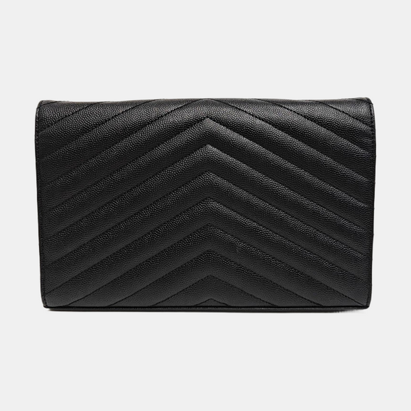 MONOGRAM Medium Chevron Calfskin Black