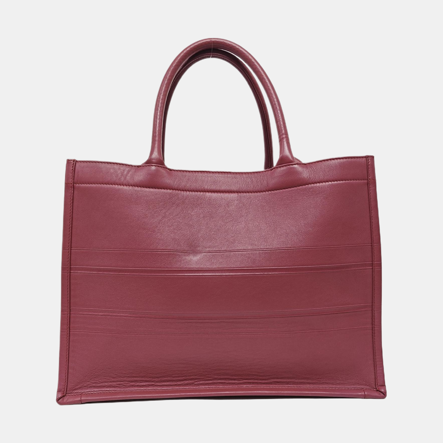 Authenticated pre-owned  Book Tote Medium Calfskin Beige - Tote Bag at Looply