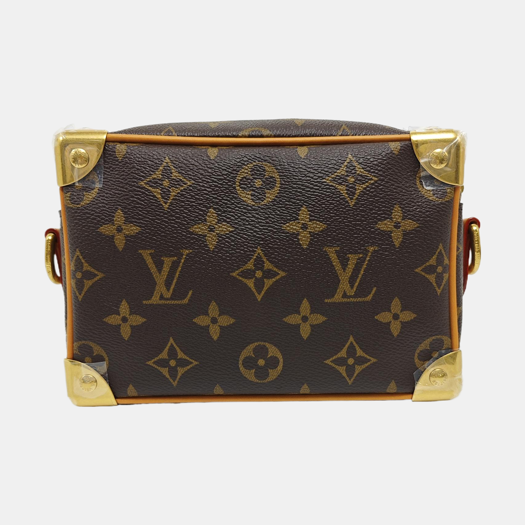 SOFT TRUNK Mini Monogram Coated Canvas Brown