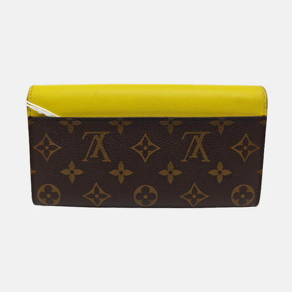 SARAH Monogram Coated Canvas Multicolor Wallet