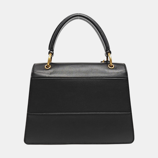 Queen Margaret Small Calfskin Black