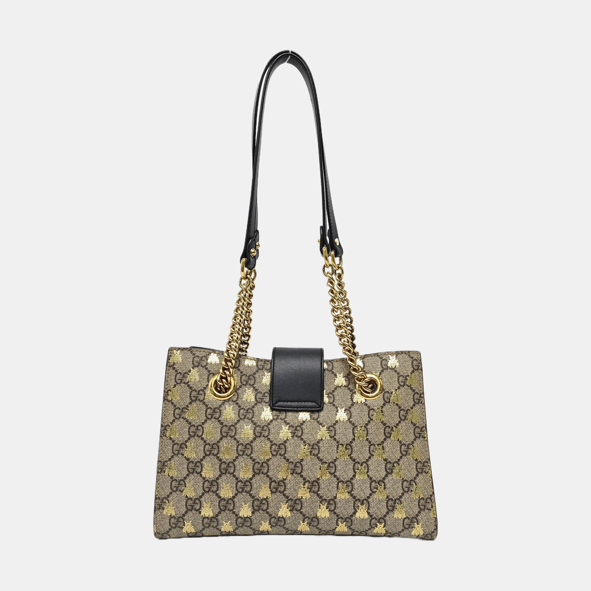 Padlock Small Monogram Coated Canvas Beige