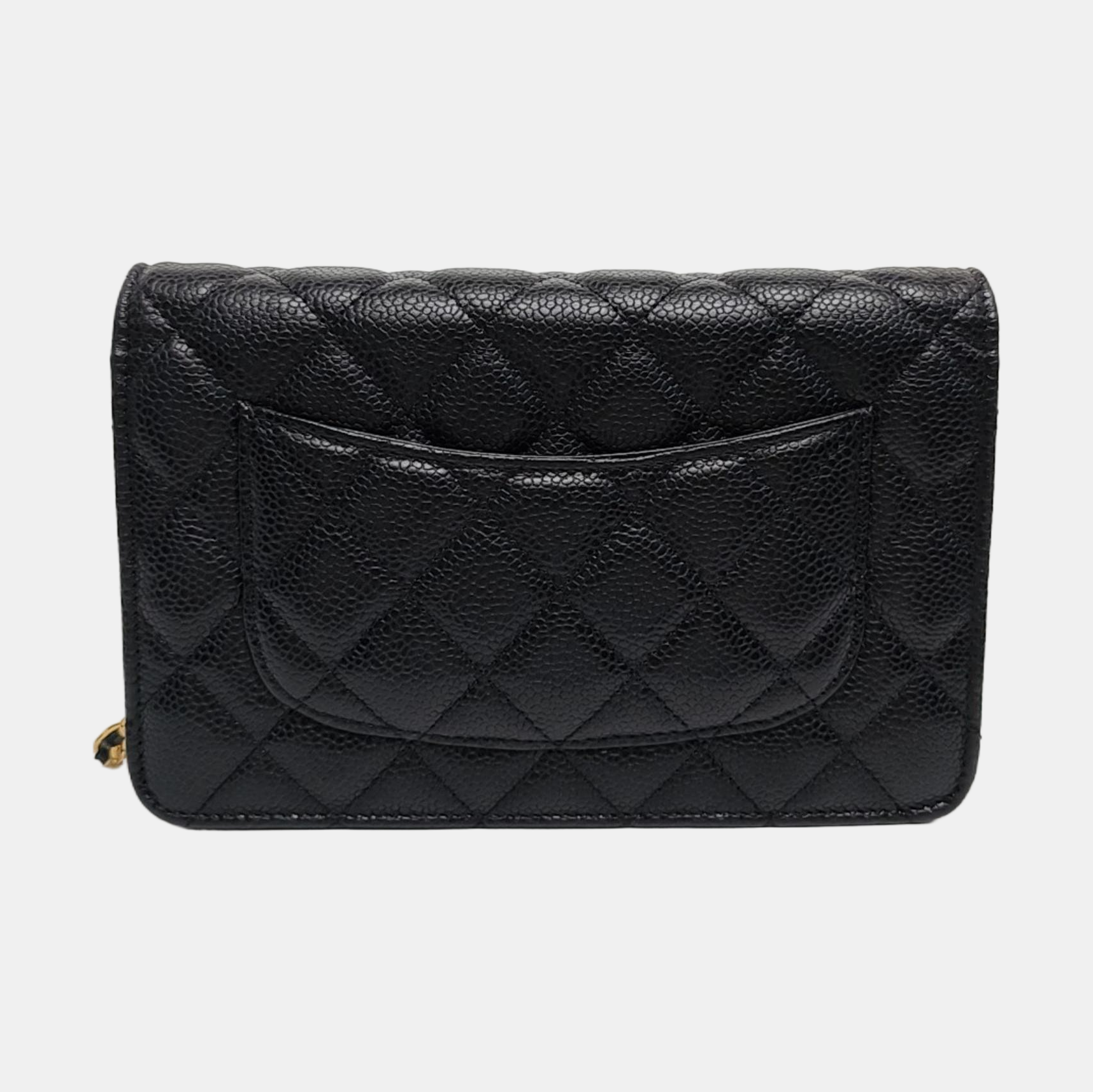 WOC Quilted Grained Calfskin Black