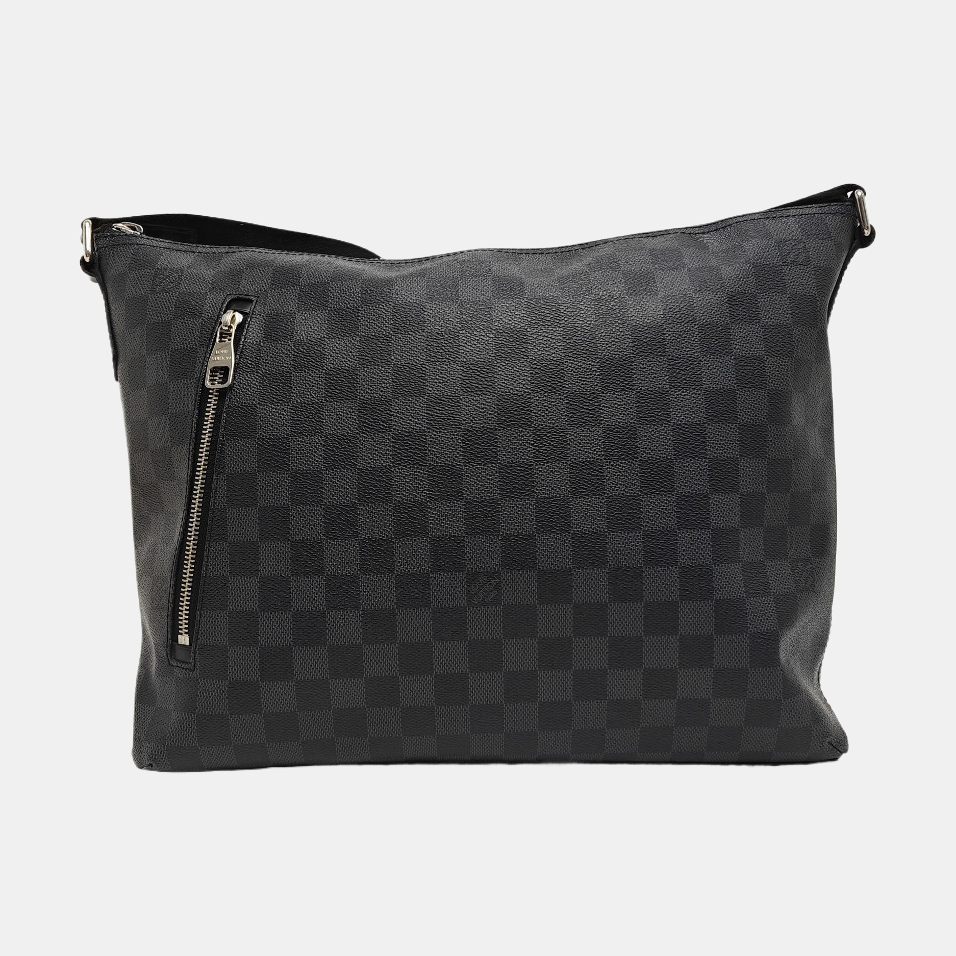 Damier Graphite Coated Canvas Shoulder Bag Gray