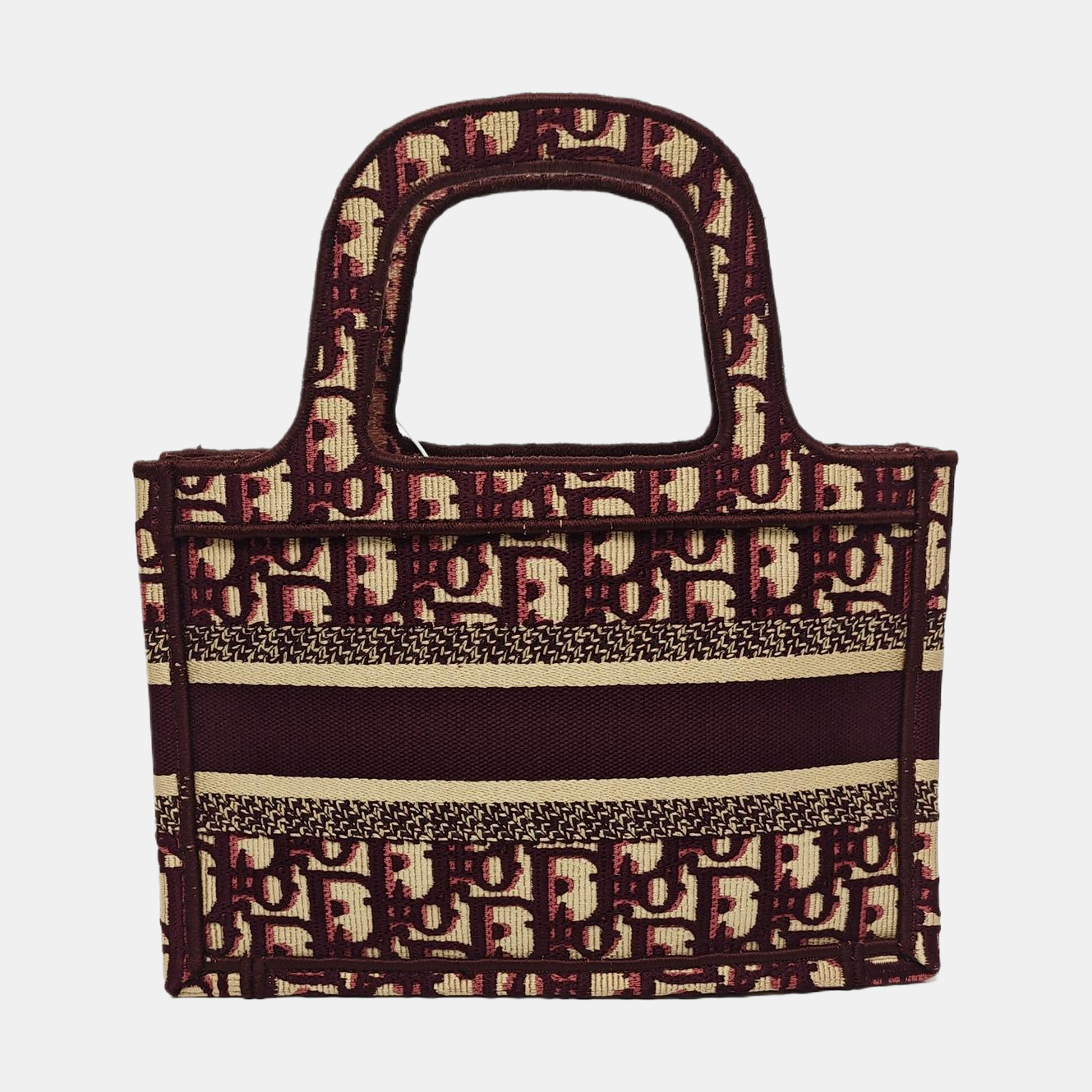 Authenticated pre-owned  Book Tote Mini Canvas Red - Tote Bag at Looply