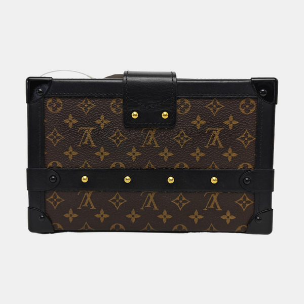 PETITE MALLE Monogram Coated Canvas Brown