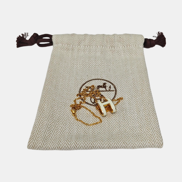 Pop H Metal Gold Necklace