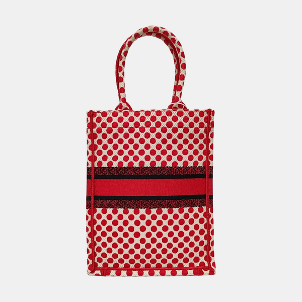 Authenticated pre-owned  Book Tote Oblique Canvas Red - Tote Bag at Looply