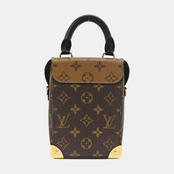 CAMERA BOX Monogram Coated Canvas Brown