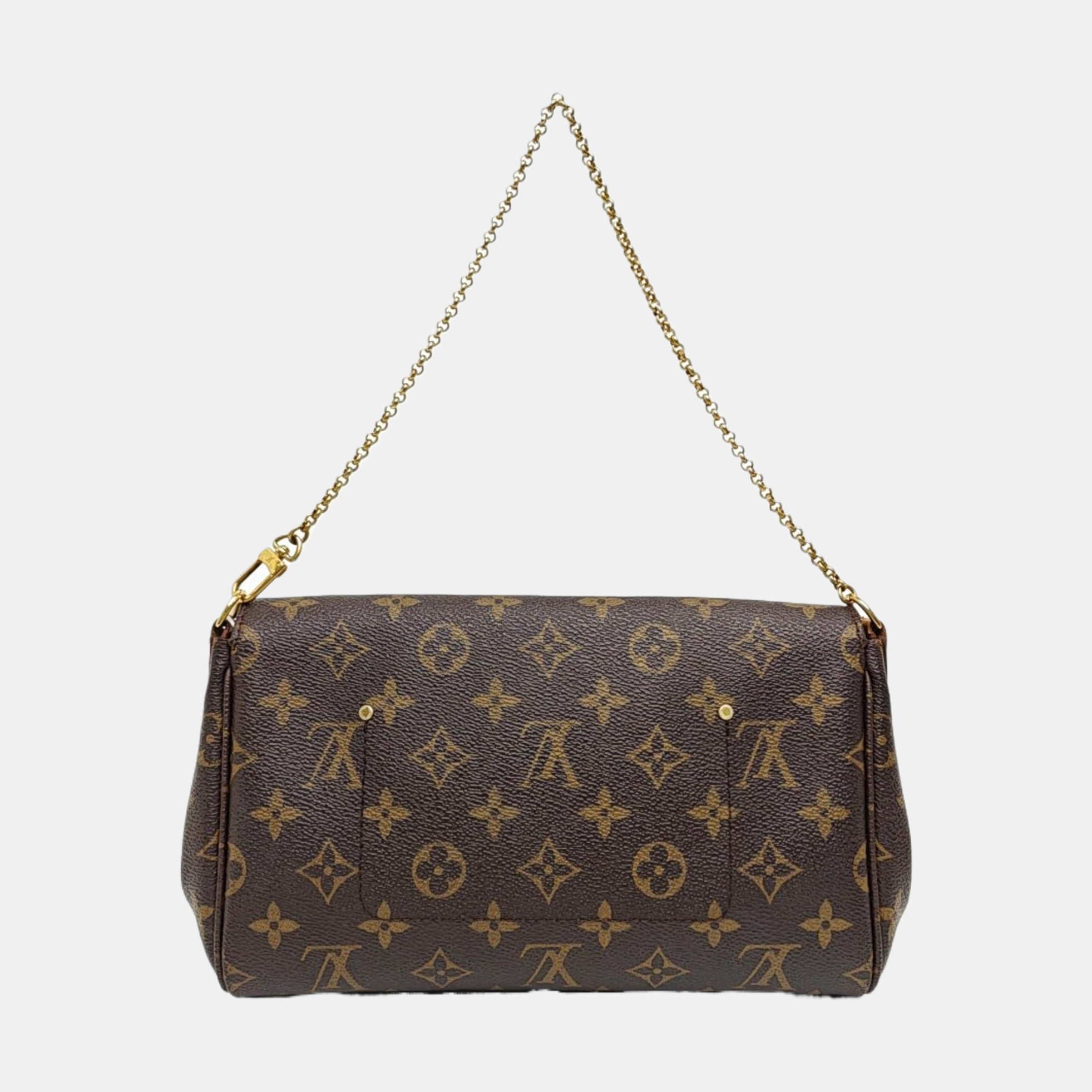 FAVORITE PM Monogram Coated Canvas Brown