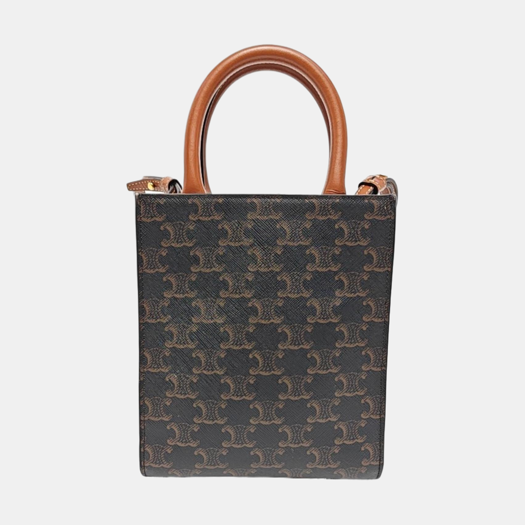 CABAS CELINE Mini Coated Canvas Brown