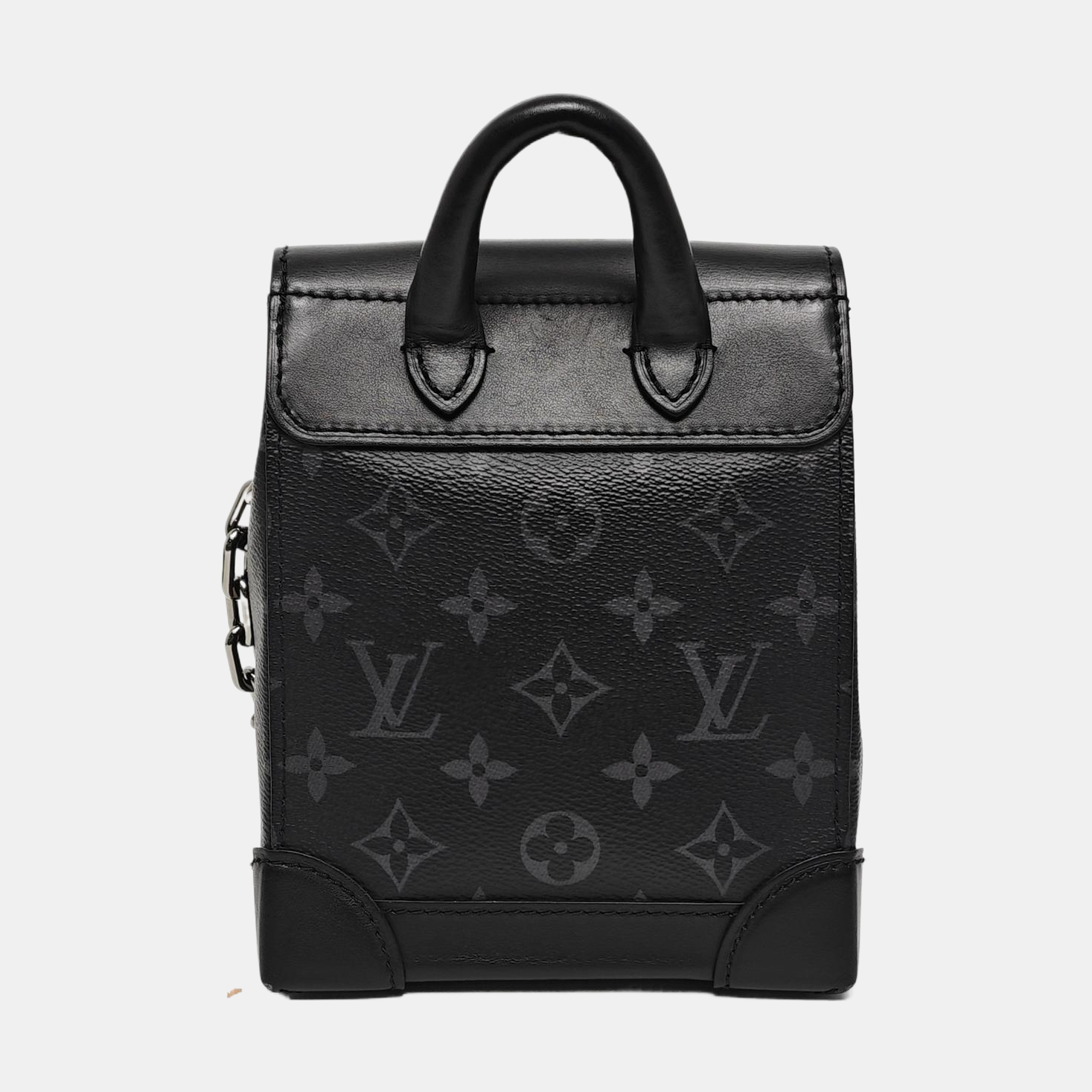 STEAMER Extra Small Monogram Coated Canvas Black