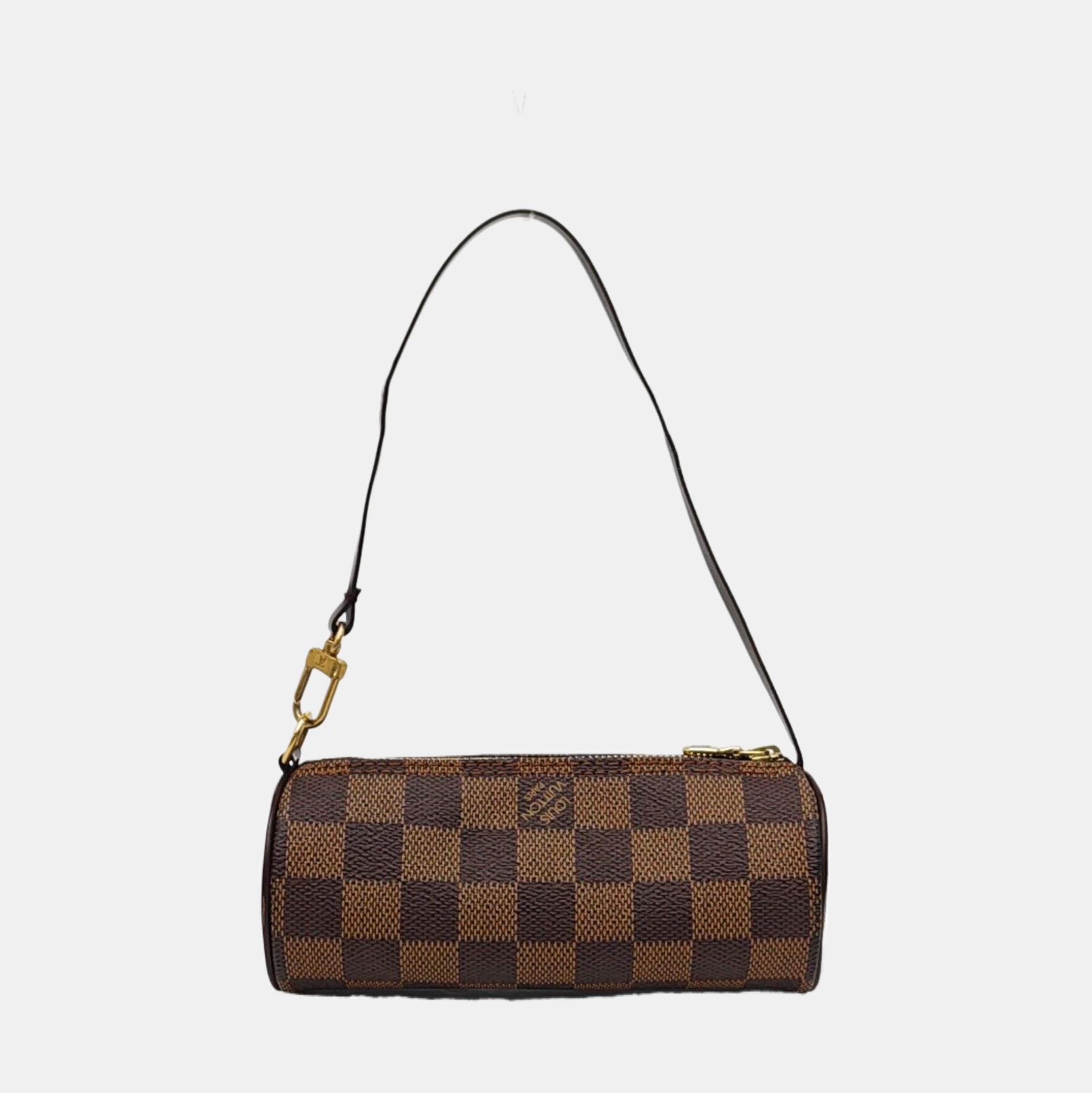PAPILLON Mini Damier Ebene Coated Canvas Brown