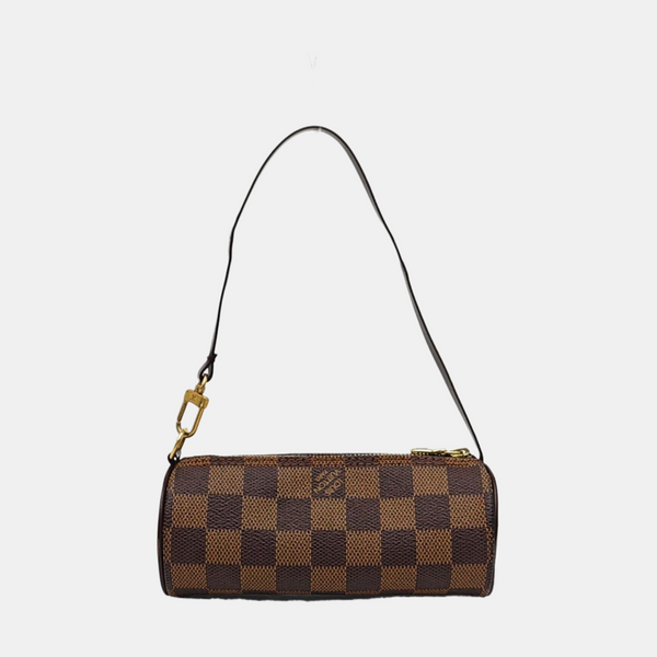 PAPILLON Mini Damier Ebene Coated Canvas Brown