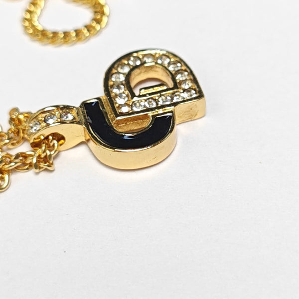 Petit CD Metal Gold Necklace