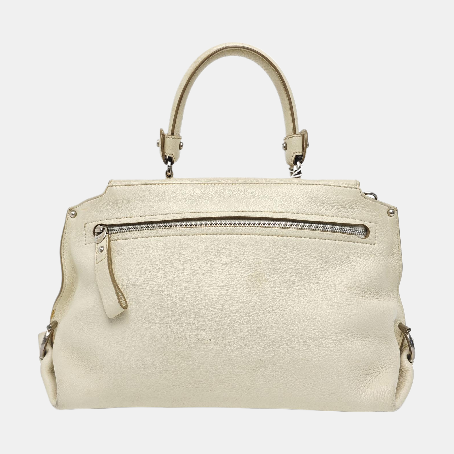 Calfskin Shoulder Bag White
