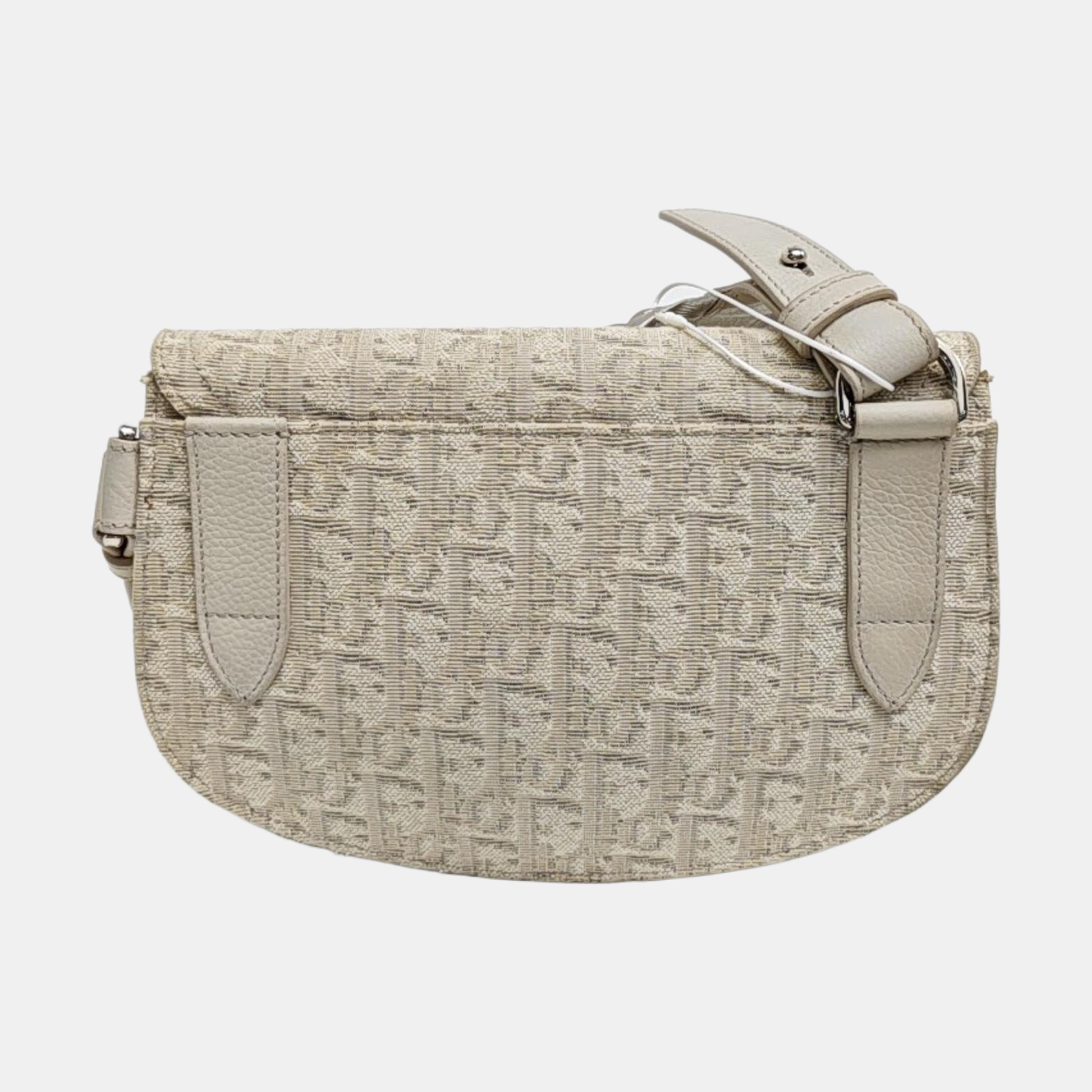 Saddle Medium Oblique Canvas Beige