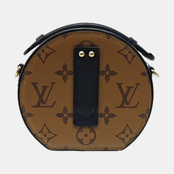 BOITE CHAPEAU Mini Monogram Coated Canvas Brown