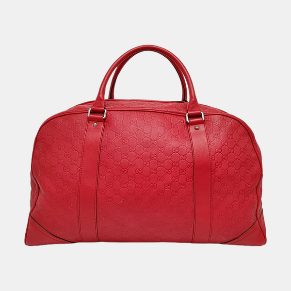 Microguccissima Monogram Leather Red