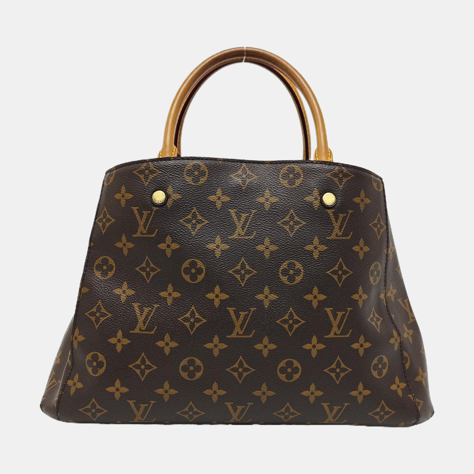 MONTAIGNE Monogram Coated Canvas Brown