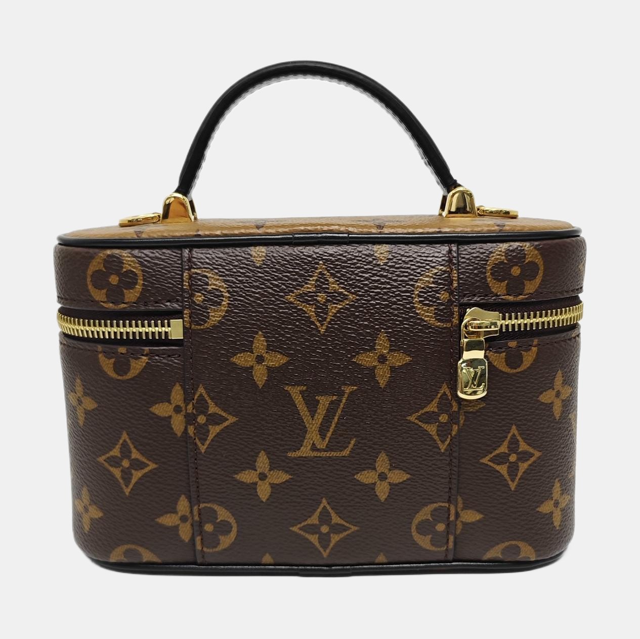 Vanity Chain Pouch Monogram Coated Canvas Brown