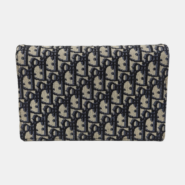 Saddle Mini Oblique Canvas Blue
