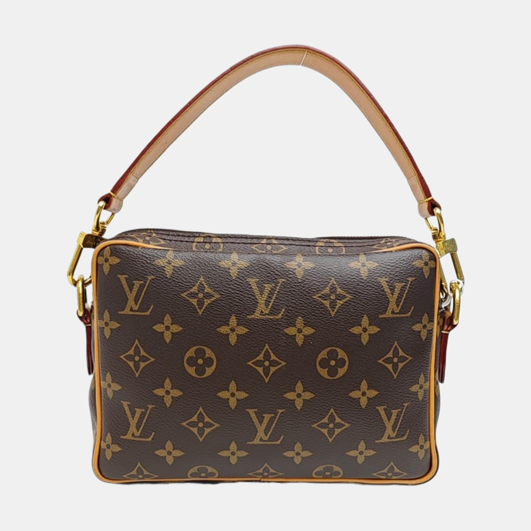VINTAGE TROCADERO 23 Monogram Coated Canvas Brown