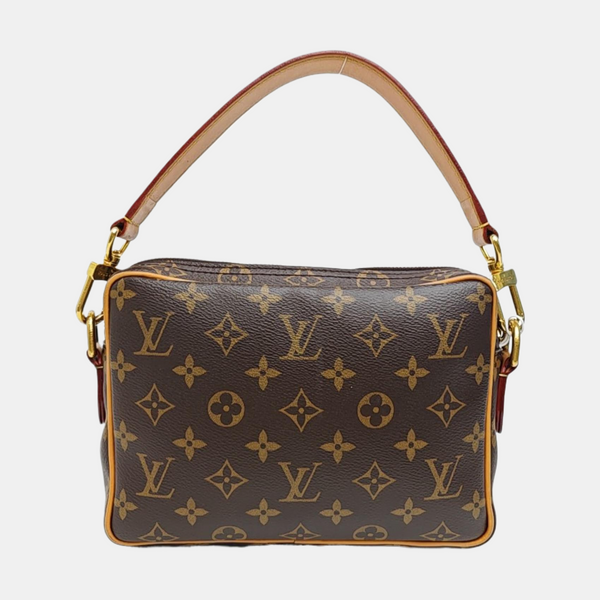 VINTAGE TROCADERO 23 Monogram Coated Canvas Brown