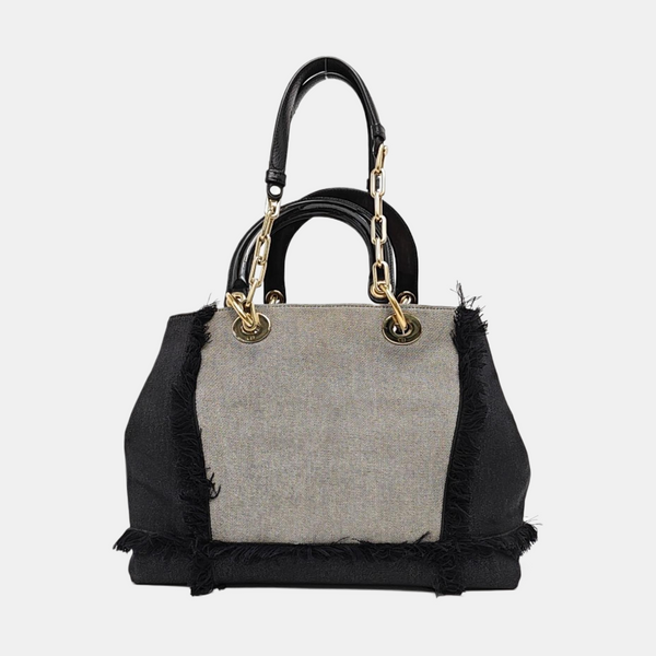 Canvas Top Handle Bag Large Multicolor
