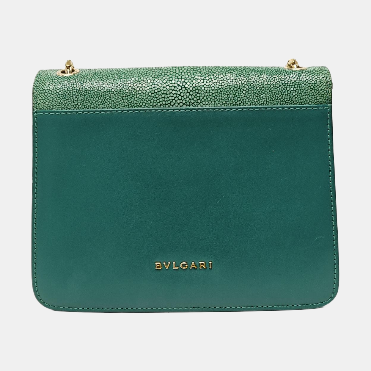SERPENTI FOREVER Small Stingray Leather Green