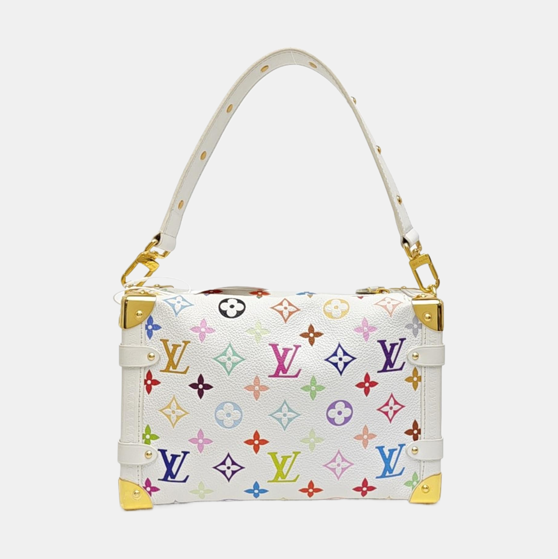 LV × TM SIDE TRUNK MM Monogram Calfskin White