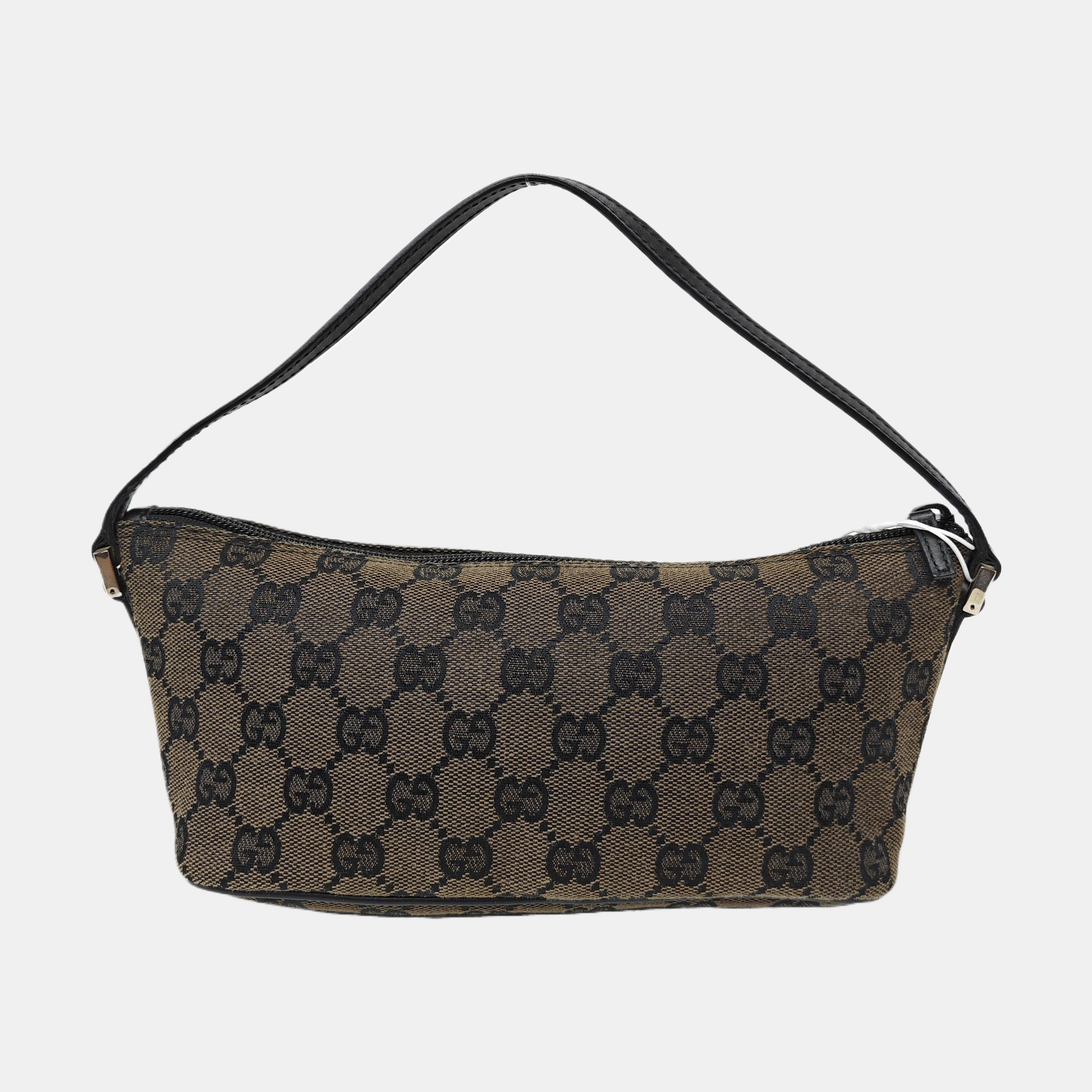 Monogram Canvas Top Handle Bag Brown