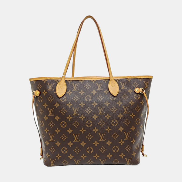 NEVERFULL MM Monogram Coated Canvas Brown