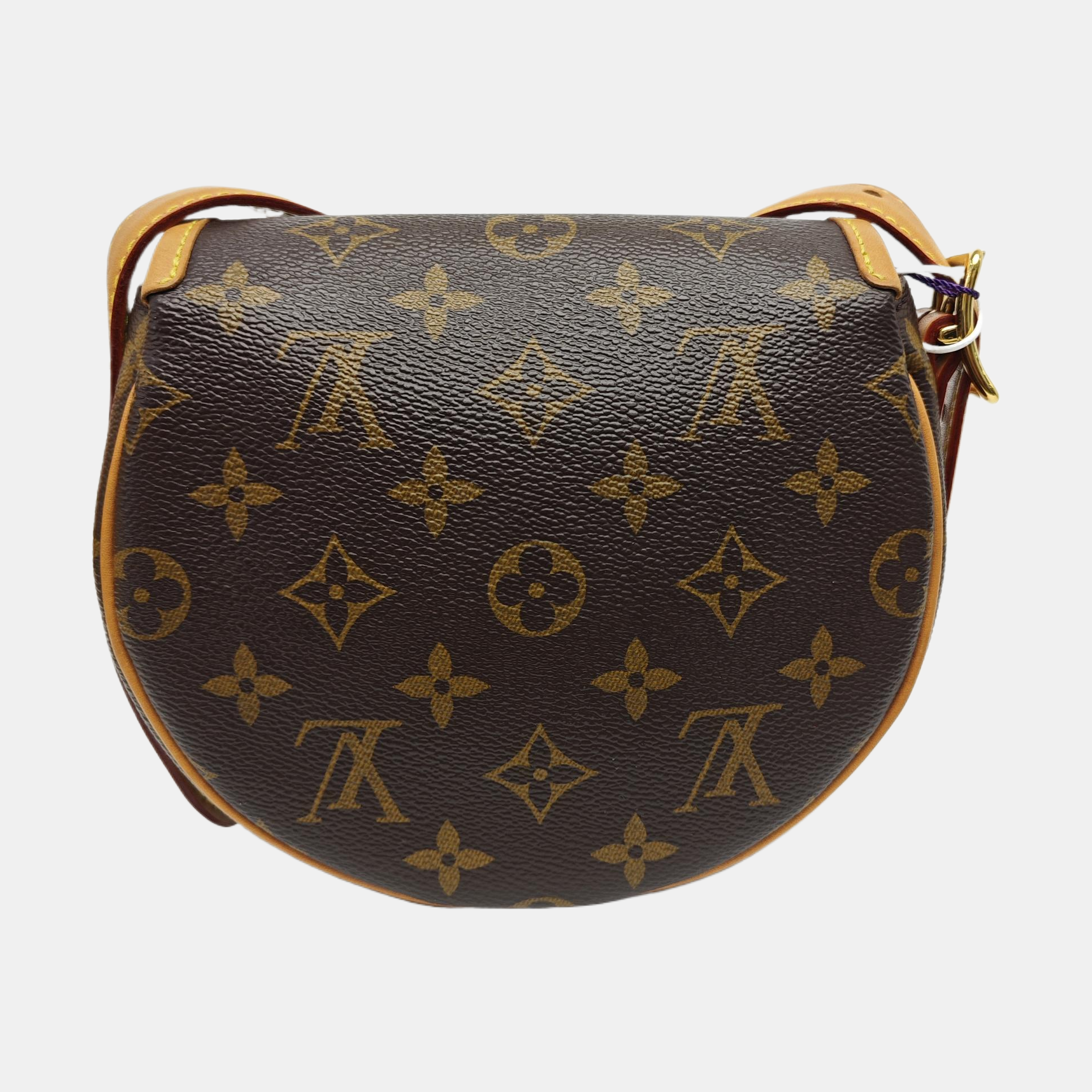 TAMBOURINE Monogram Coated Canvas Brown