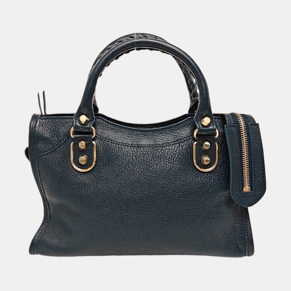 Classic Metallic Edge City Mini Lambskin Blue
