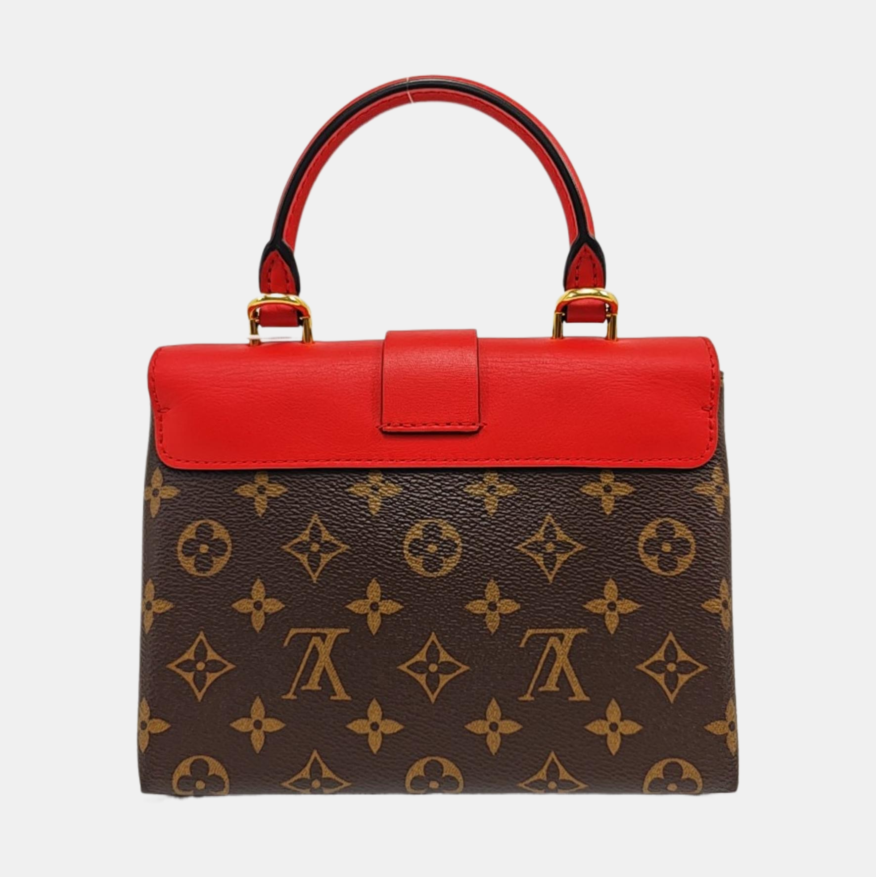 Authenticated pre-owned  LOCKY BB Monogram Coated Canvas Red - Shoulder Bag at Looply