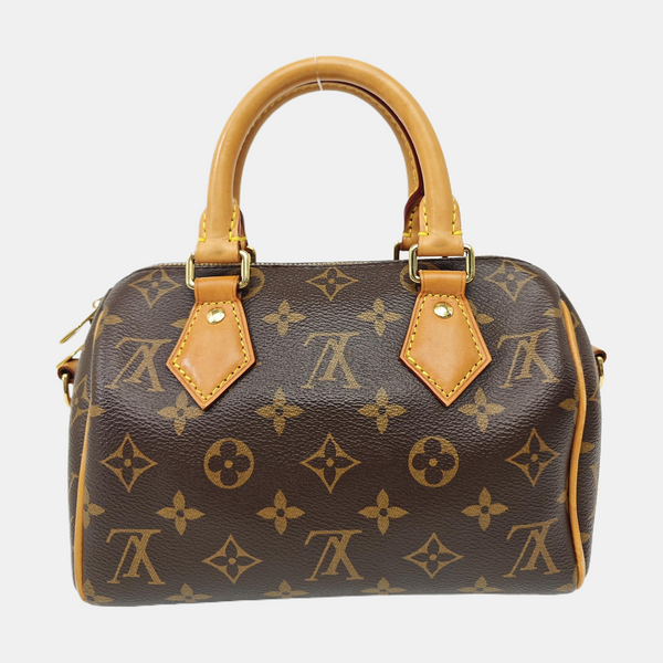 SPEEDY 20 Monogram Coated Canvas Brown